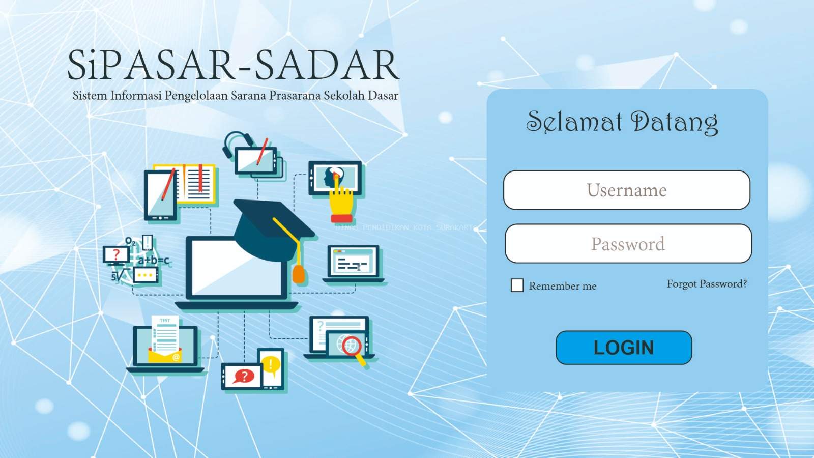 SOSIALISASI dan BIMBINGAN TEKNIS PENGGUNAAN QR-CODE SCANNING SYSTEM UNTUK PENGAWASAN SARANA PRASARANA SEKOLAH DASAR DI DINAS PENDIDIKAN