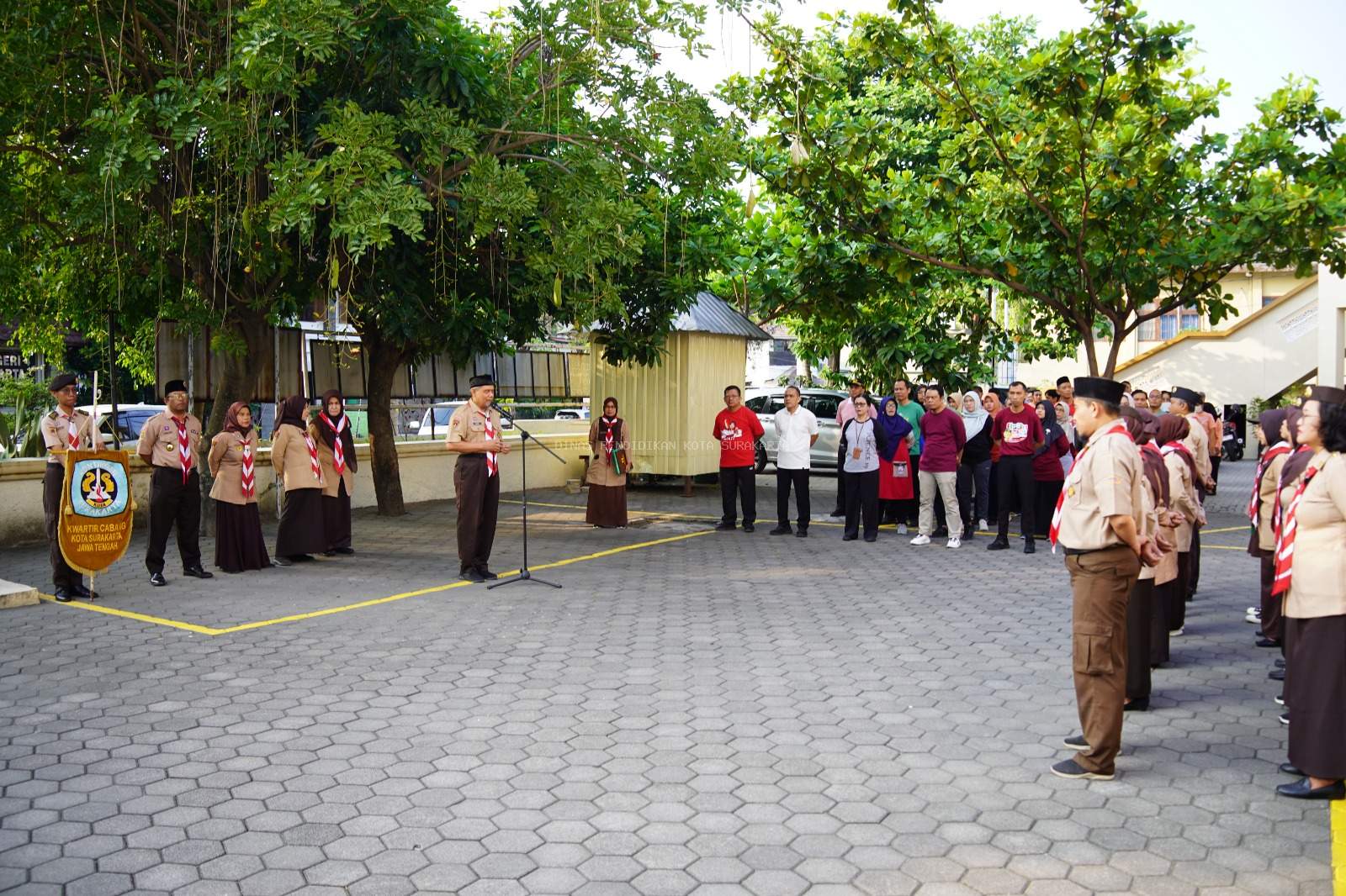 Pelepasan Kontingen Pramuka Garuda Berprestasi Kwarcab Kota Surakarta untuk Eagle Scout Awards (ESA) Jawa Tengah
