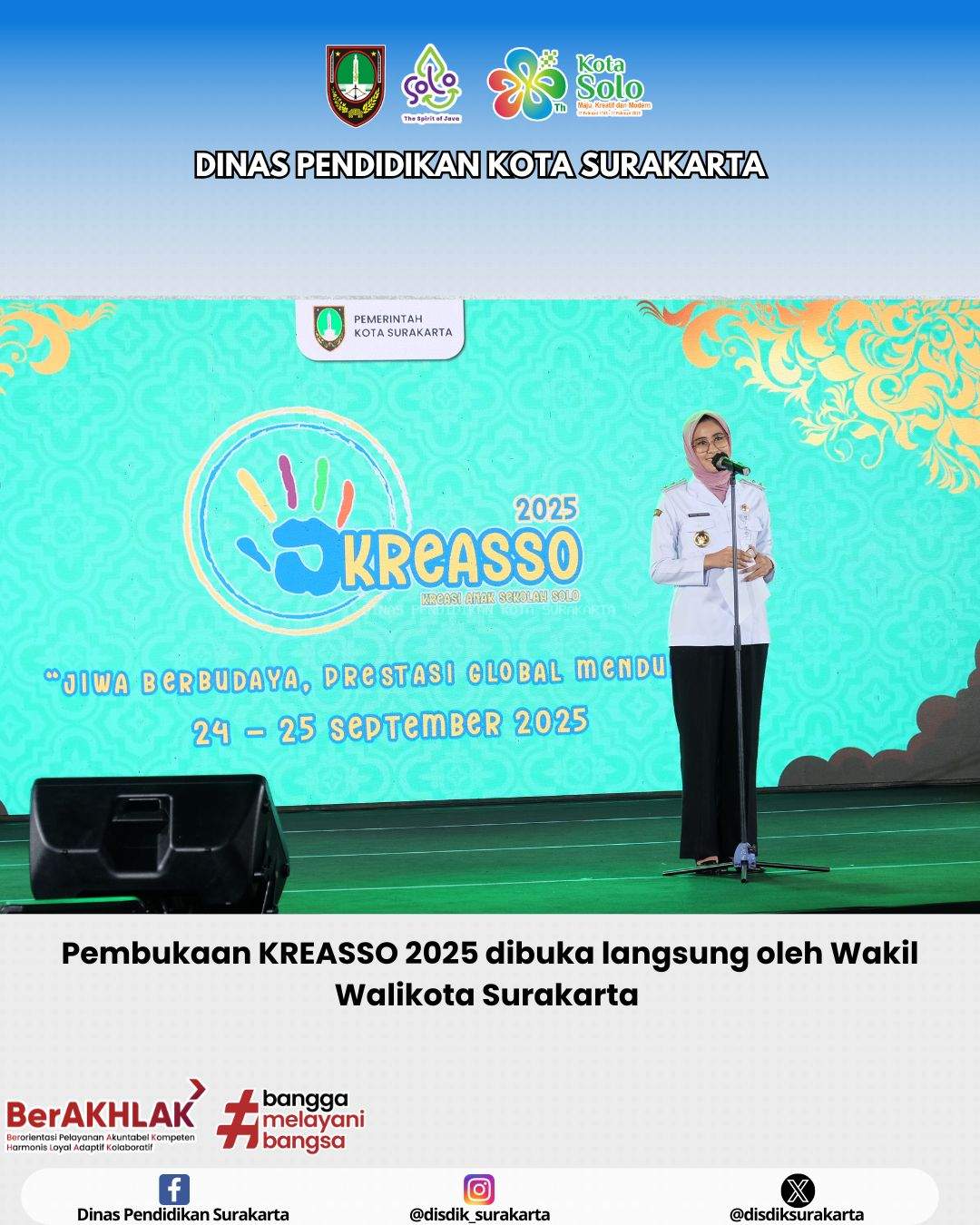 Wakil Wali Kota Surakarta Resmi Membuka KREASSO 2025 di Convention Hall Tirtonadi