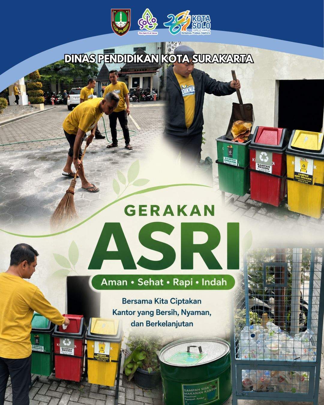 Gerakan ASRI Warnai Lingkungan Kantor Dinas Pendidikan Kota Surakarta
